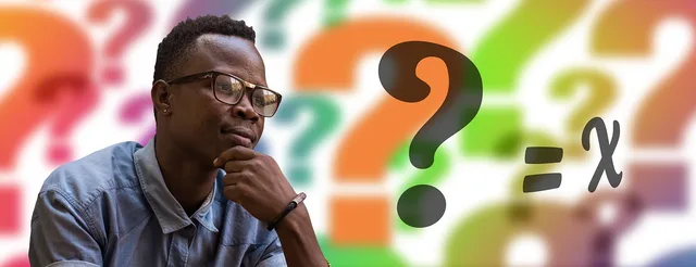 man, think, question mark, question, problem, solution, equation, mathematics, glasses, masculine, science, problem solution, task, person, question mark, question mark, question mark, question, question, question, question, question, solution, equation, mathematics, mathematics, mathematics, mathematics. Valutare i casi d'uso dell'IA generativa senza partire dalla tecnologia